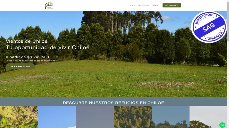 Página Web Vientos de Chiloé